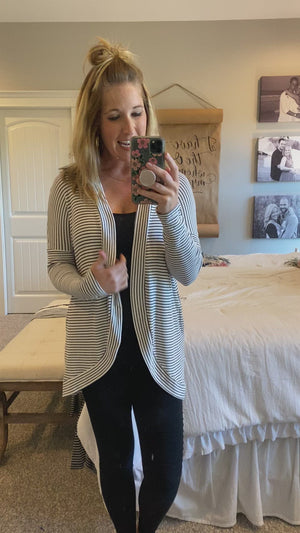 Wrapped in Stripes Cardigan