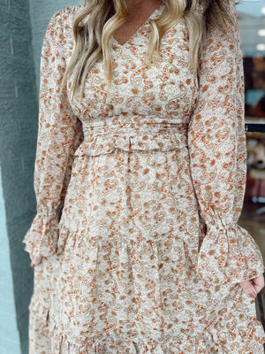 Picture Perfect Paisley Print Dress