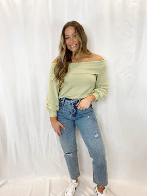 Lucky In Love Sage Top