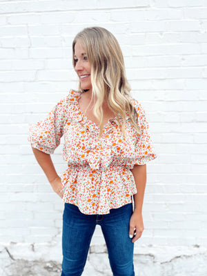 Running Wild Multi Colored Floral Top