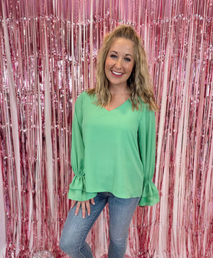 My Go To Green Blouse