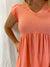 Sizzlin’ in Coral Babydoll Top