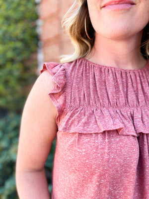 All Is Good Ruffle Top