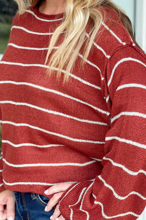 Speak To My Heart Striped Sweater