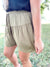 Be You Olive Flowy Shorts