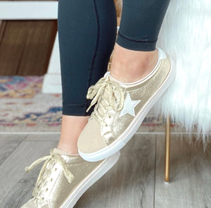To Die For Gold Combo Star Sneakers