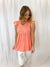 Sizzlin’ in Coral Babydoll Top