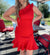 Best Dressed Red One Shoulder Dress