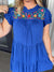 Feel Bluetiful Embroidered Dress