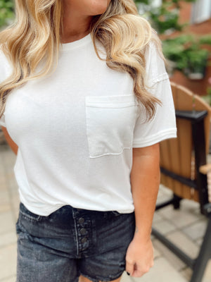 Forever And Ever Basic Pocket Tee