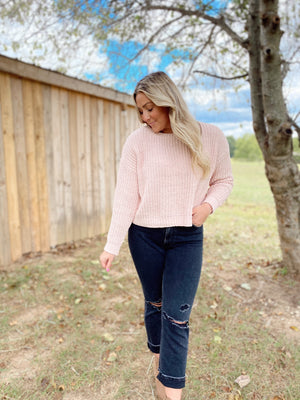 Feeling Sweet Pale Pink Sweater