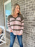 Cozy Up Olive Striped Sweater