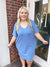 Sweet Times Blue Ribbed Dress