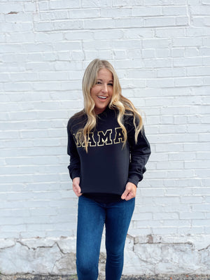 Black & Gold Mama Sweatshirt