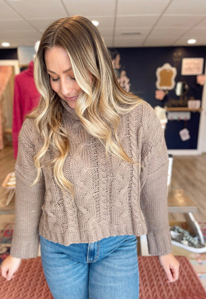 Warm Me Up Cable Knit Sweater