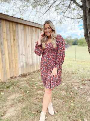 Off To The Races Floral Dress