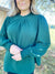 All The Occasions Hunter Green Blouse