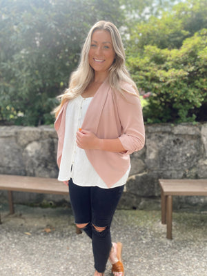 Perfect For You Pale Pink Blazer